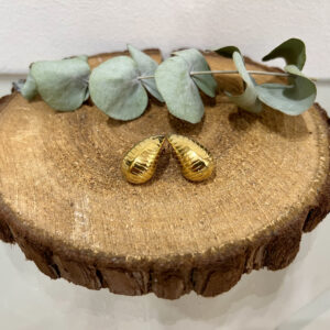 Pendientes gota rayados